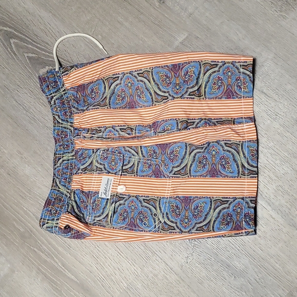 Polo by Ralph Lauren multicolor strips floral swimming trunk men size L - Picture 4 of 9